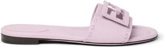 Fendi Schoenen, Dames, Roze, 36 EU, Leer, Sandalen
