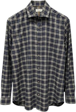 Alley Docks 963 checked shirt - Blue