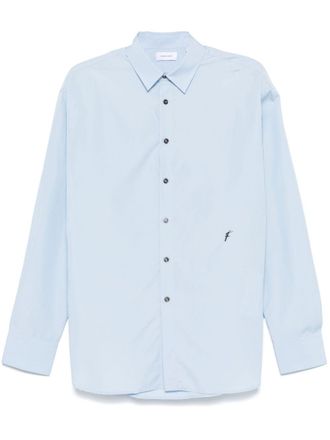 Ferragamo Camicia con ricamo - Blu