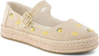 Toms Carolina Espadrille Platform Mary Jane in Natural at Nordstrom, Size 8.5