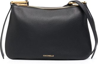 Coccinelle pebbled leather crossbody bag - women - Leather - OS - Black