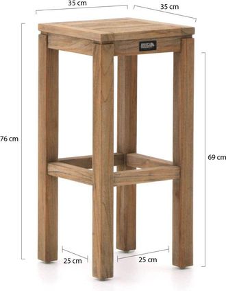 Rough Country Rustic Furniture ROUGH-X 180cm barset 9-delig