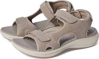 Clarks Mira Bay Womens Shoes Stone Textile : 11 B - Medium