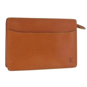 Louis Vuitton Pre-owned Clutches, female, Brown, Size: ONE SIZE Pre-owned Epi Leather Clutch Bag