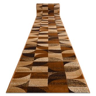 RugsX Passatoia Royal H387 Geometrico Marrone / Senape 100cm Brown 100x590 Cm