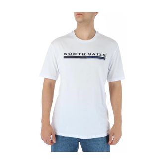 North Sails T-shirt Grafica Manica Corta Girocollo - - Tops - Uomo - Bianco - XL