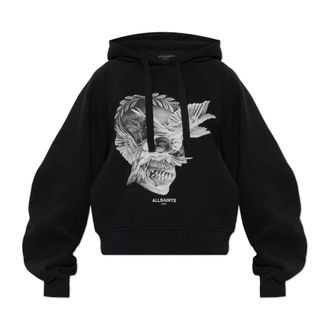 AllSaints Hoodies & sweatvesten, Dames, Zwart, XS, Katoen, Mysterie Dana Hoodie