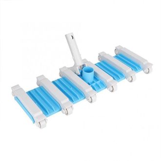 OEM Escoba Rectangular Con Peso De 12 Ruedas - Limpia El Fondo De La Piscina - Cepillos Laterales - Apta Para Todo Tipo De Suelos