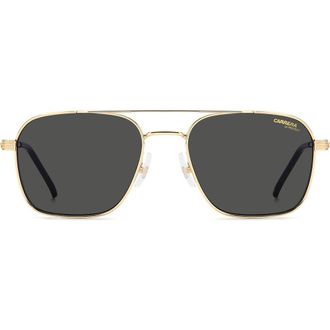 Carrera 57mm Gradient Oversize Aviator Sunglasses in Gold/Grey at Nordstrom
