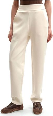 Emporio Armani Broeken, Heren, Wit, L, Katoen, Katoenen Broek