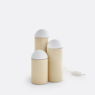 La Redoute Interieurs Tafellamp in ijzer en opaline, Quillo