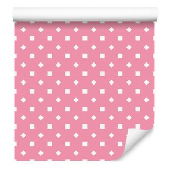 OEM Carta Da Parati A Pois Rosa Cipria, Dettaglio Delicato Per Soggiorno E Camera Da Letto, 50x1000 Cm