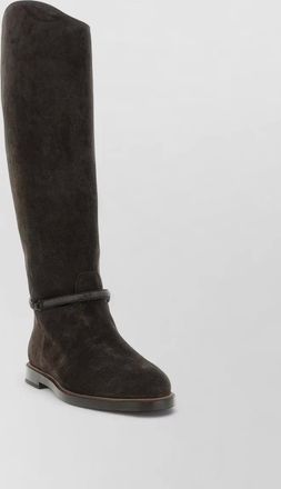 Brunello Cucinelli suede knee-high boots