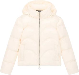 Emporio Armani Piumino con zip e cappuccio - - Jackets - Donna - Beige - S