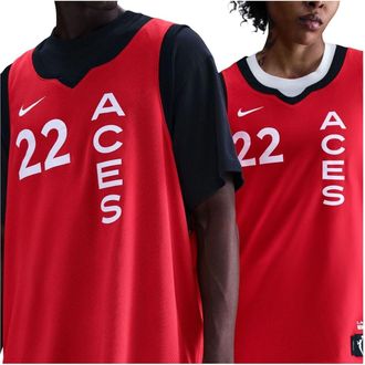 Nike Aja Wilson Las Vegas Aces 2024 Rebel Edition Dri-FIT WNBA Victory Jersey University Red HQ8559-657