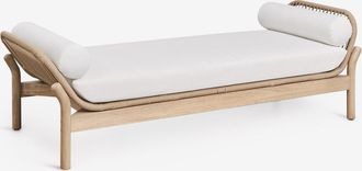 Sklum Div&aacute;n En Madera De Acacia Y Cuerda Trenzada Karvia Sklum