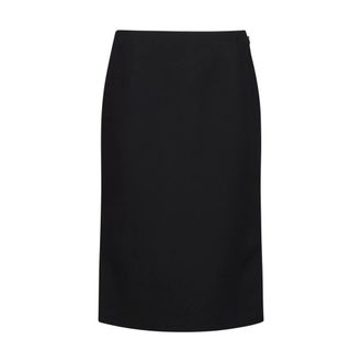 Fendi Rokken, Dames, Zwart, XS, Wol, Fendi Rokken