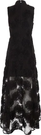 Rotate Womens Long Sleeveless Dress Brown Polyamide