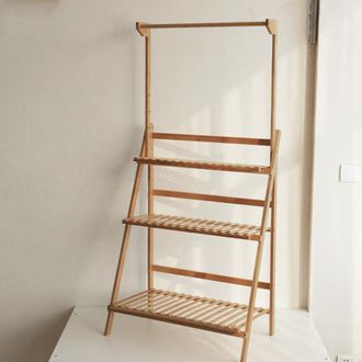 Infinite Estante Multifuncional De Bamb&uacute; [96 X 68,5 X 40 Cm] Con Herramientas De Jardiner&iacute;a
