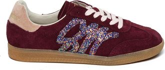 Steve Madden Womens Leather Elora Bum Sneakers - Wine - Size UK 4