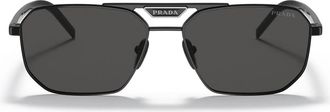 Prada Sunglasses Pr58 Ys 1 Ab5 S0 Black/Dark Gray Unisex