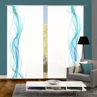 Home Wohnideen Schiebegardine »4ER SET HAZE« Paneelwagen 4 Stk. tlg. HxB: 245x60, Schiebevorhang 4er Set Digitaldruck