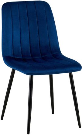 Clp Silla De Comedor Dijon Terciopelo Azul