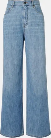 Miu Miu Chambray wide-leg pants