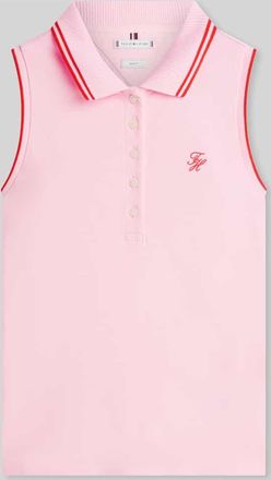 Tommy Hilfiger Slim Fit Poloshirt aus Baumwoll-Mix in Pink, Gr&ouml;&szlig;e XL