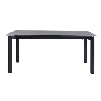 Miliboo Mesa Extensible De Cer&aacute;mica Negra Y Metal L180-240 Cm Cara