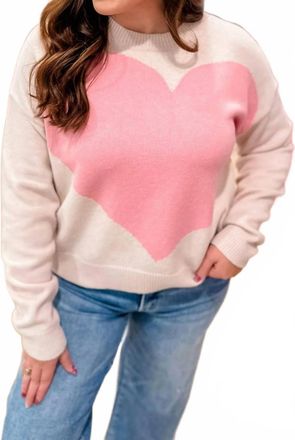 Pinch Design Cupids Charm Sweater In Light Pink