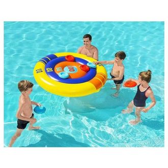 Trade Shop Trade Shop - Gioco Galleggiante Gonfiabile Rotondo Disc Champion Frisbee &Oslash;140cm Piscina 52566