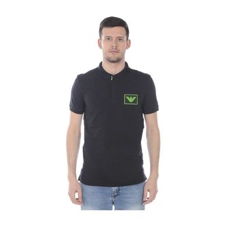 Emporio Armani Polo Shirt - Heren - Polos - Zwart - L - Katoen - Tops
