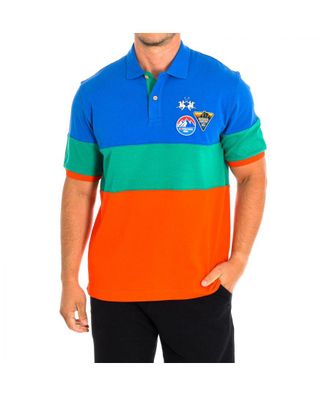 La Martina La Martina Mens Short Sleeve Polo TMP318-JS303 man - Multicolour Cotton - Size Large