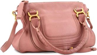 Chlo&eacute; Marcie Leather Medium satchel - Roze