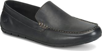 B&oslash;rn Allan Moc Driver Loafer in Black Fullgrain at Nordstrom, Size 8.5