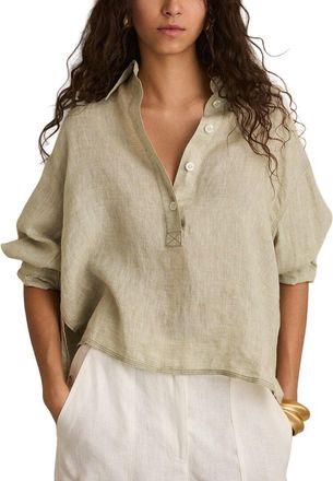 Reiss Nina Overhead Linen Shirt