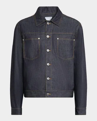 Bottega Veneta Men & apos;s Indigo Denim Jacket
