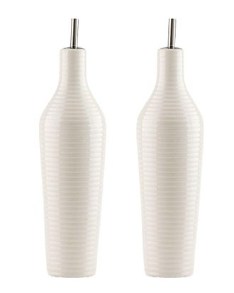 10 Strawberry Street Round Ribbed Oil & Vinegar Cruet Set