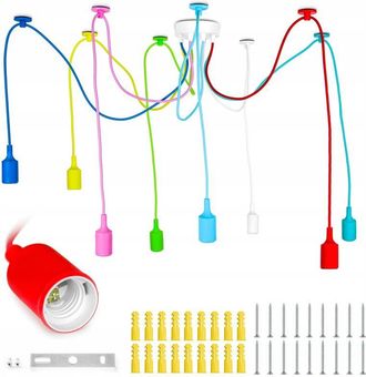 OEM L&aacute;mpara De Ara&ntilde;a De 8 Brazos, Colorida, Para Sala De Estar, Habitaci&oacute;n Infantil, L&aacute;mpara De Techo Colgante