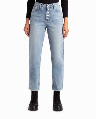 Nicole Miller Clinton Hill High Rise 90s Loose Fit Jean In Medium Blue