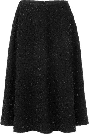 Marc Cain Elegante Midirok - Dames - Rokken - Zwart - Maat: S