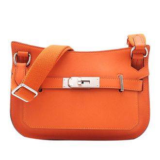 Herm&egrave;s Pre-owned Womens Kelly Shoulder Bag - Orange Leather - One Size