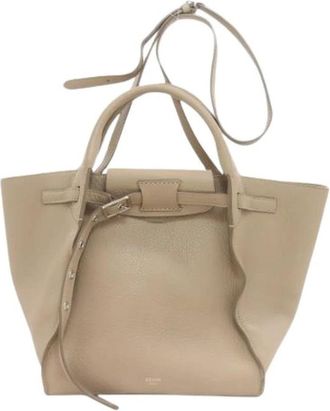 Celine Pre-owned Vintage Tote Bag - Dames - Vintage Handtas - Beige - ONE Size - Leer - Vintage