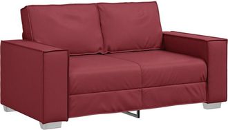 vidaXL Sofa Wine Red 160 x 78 x 84 cm Fabric vidaXL