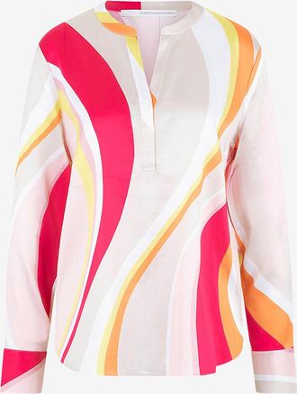 Herzen&rsquo;s Angelegenheit Bluse aus Seide mit Funky-Wellenprint