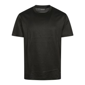 Emporio Armani T-Shirts, male, Black, Size: XS Crew-neck T-shirt