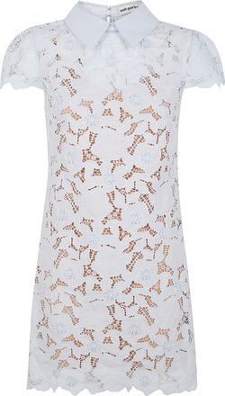 Self Portrait Guipure Lace Mini Dress