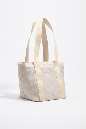 Bimba & Lola Nylon Logo Strap Bag in Stonewhite at Nordstrom
