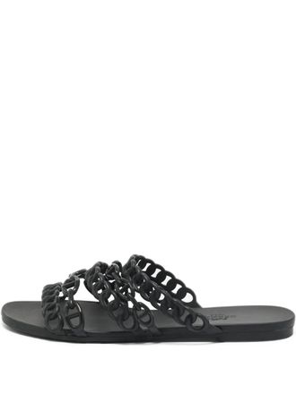 Herm&egrave;s Cha&icirc;ne Dancre sandals - Black